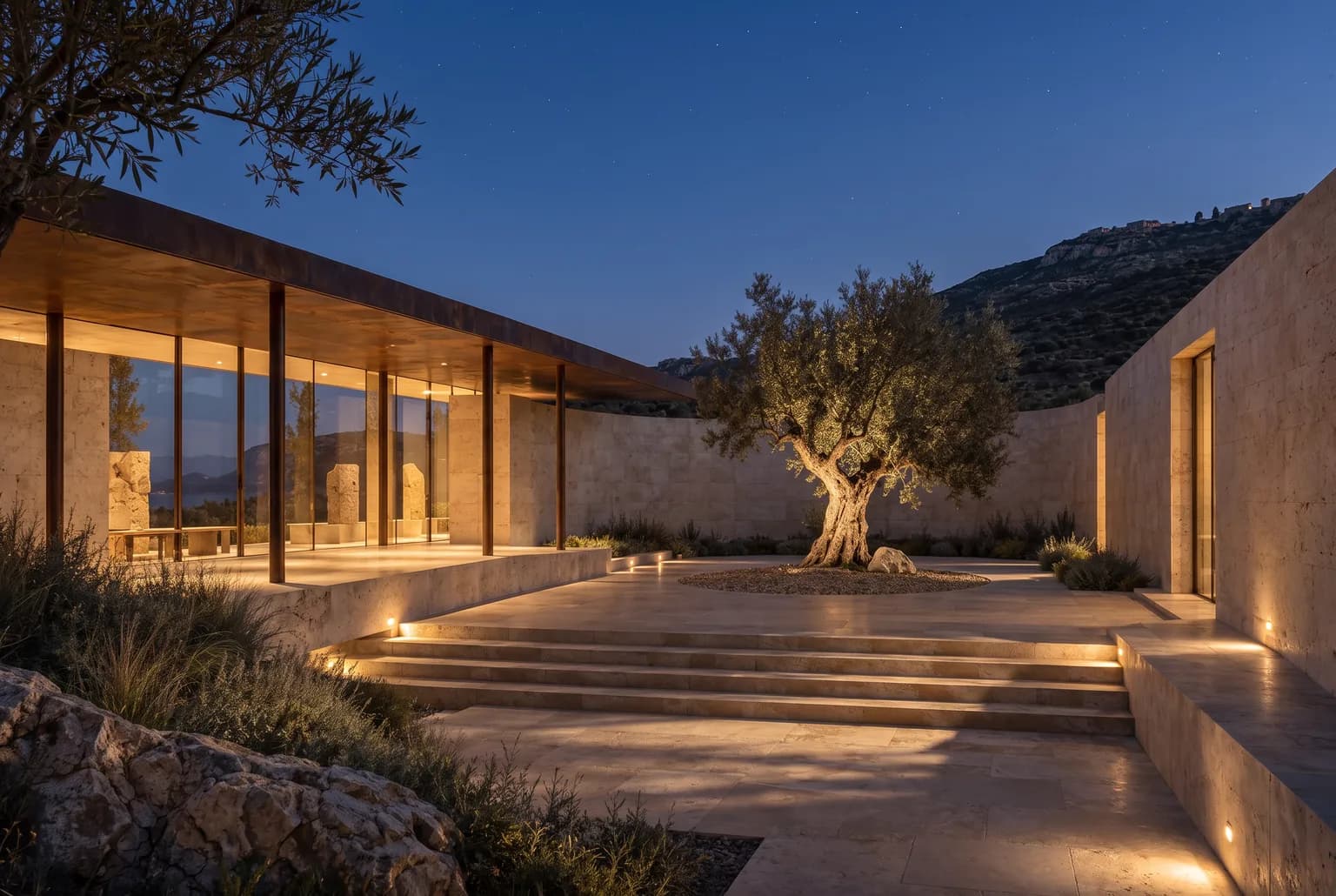 Night architectural workflow result