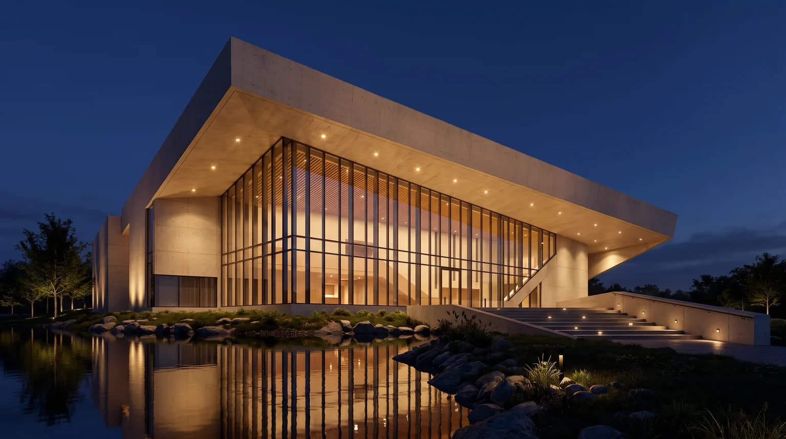 Night architectural workflow result